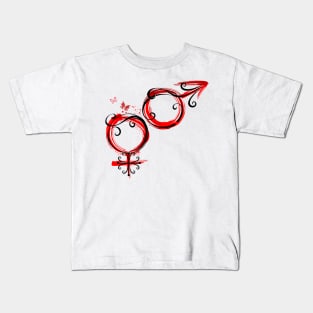 Male and Female Symbols Kids T-Shirt